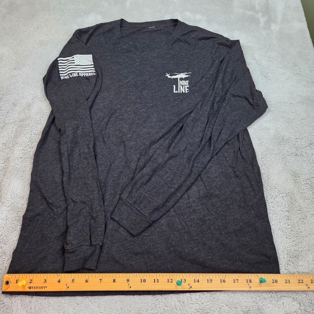 Nine Line Apparel Graphic Tee Mens S Just One More Cast Fishing Skeleton Gray